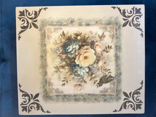Floral Treasure Box – Handcrafted Decoupage - Image 3