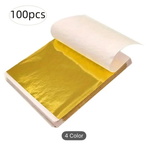 Sheets Metallic Golden Foil Sheets - Image 2