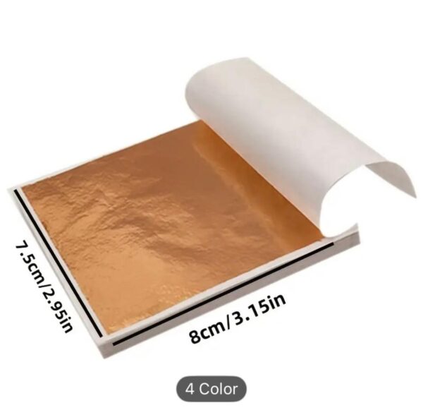 Sheets Metallic Golden Foil Sheets - Image 3
