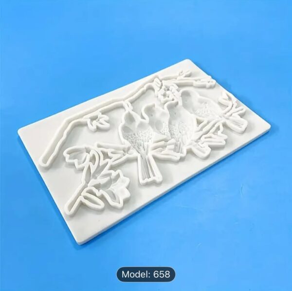 3D Bird Tree Branch Silicone Mold - Image 3