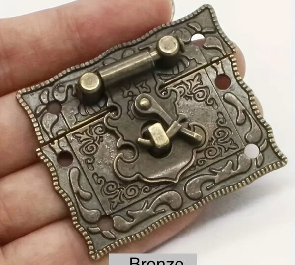 Antique Metal Lock Clasp - Image 5