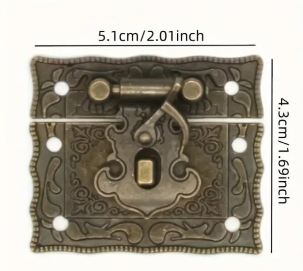 Antique Metal Lock Clasp - Image 6