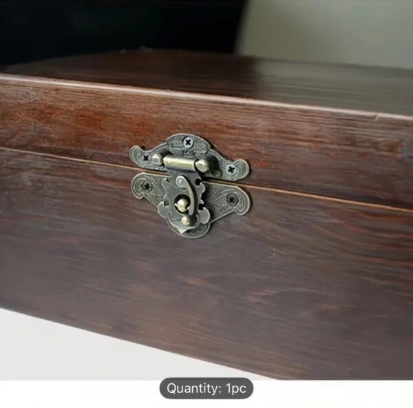 Vintage Metal Hasp and Buckle Lock - Image 2