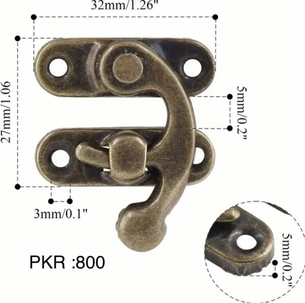 Antique Metal Locks for Jewelry Boxes - Image 2