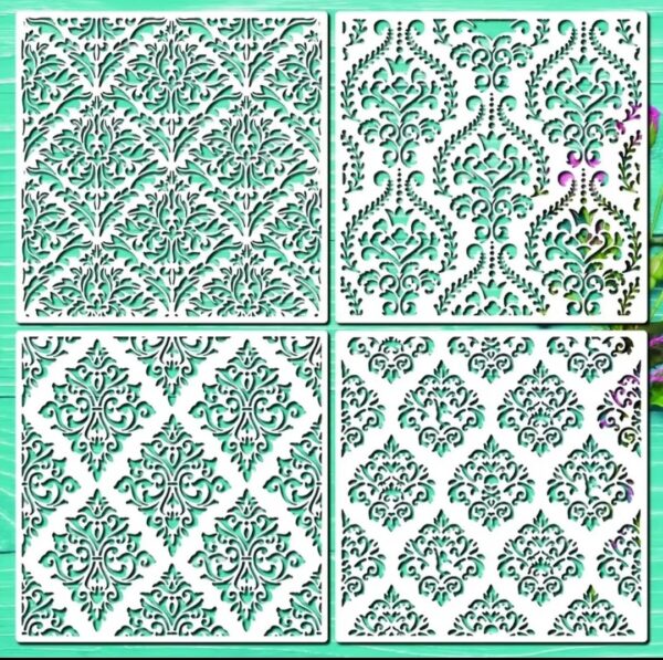 Elegant Damask Stencils - Image 5