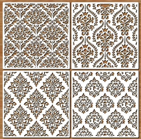 Elegant Damask Stencils - Image 6