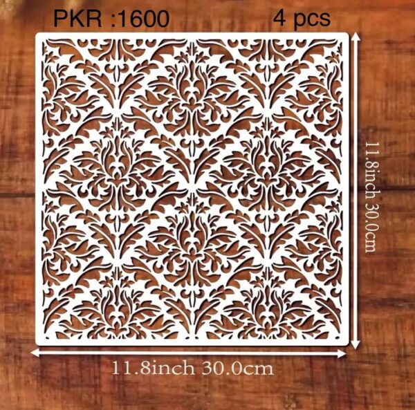 Elegant Damask Stencils