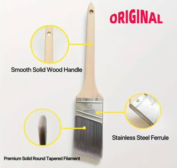 Angled Cut In Paint Brush, 5.08 Cm Paint Brush - Image 3